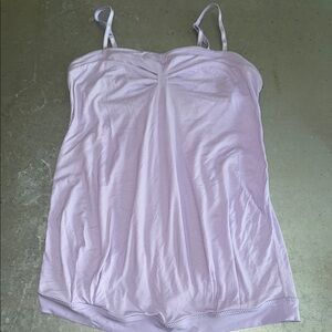 Lululemon Lavender Spaghetti Strap Top with built in bra